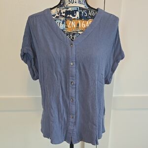 Orvis Women's Slate Blue Button-Down Shirt